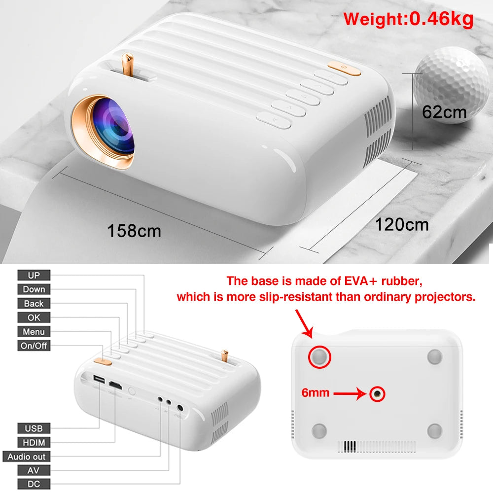 Everycom™ T3 1080P Screen Projector