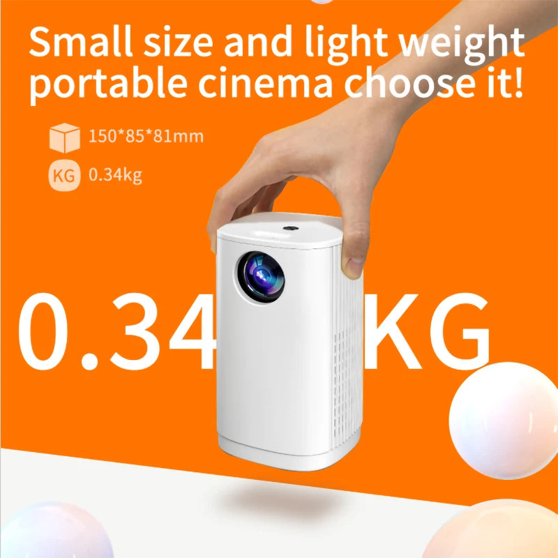 High Lumen Portable Projector 4K with WIFI & Bluetooth